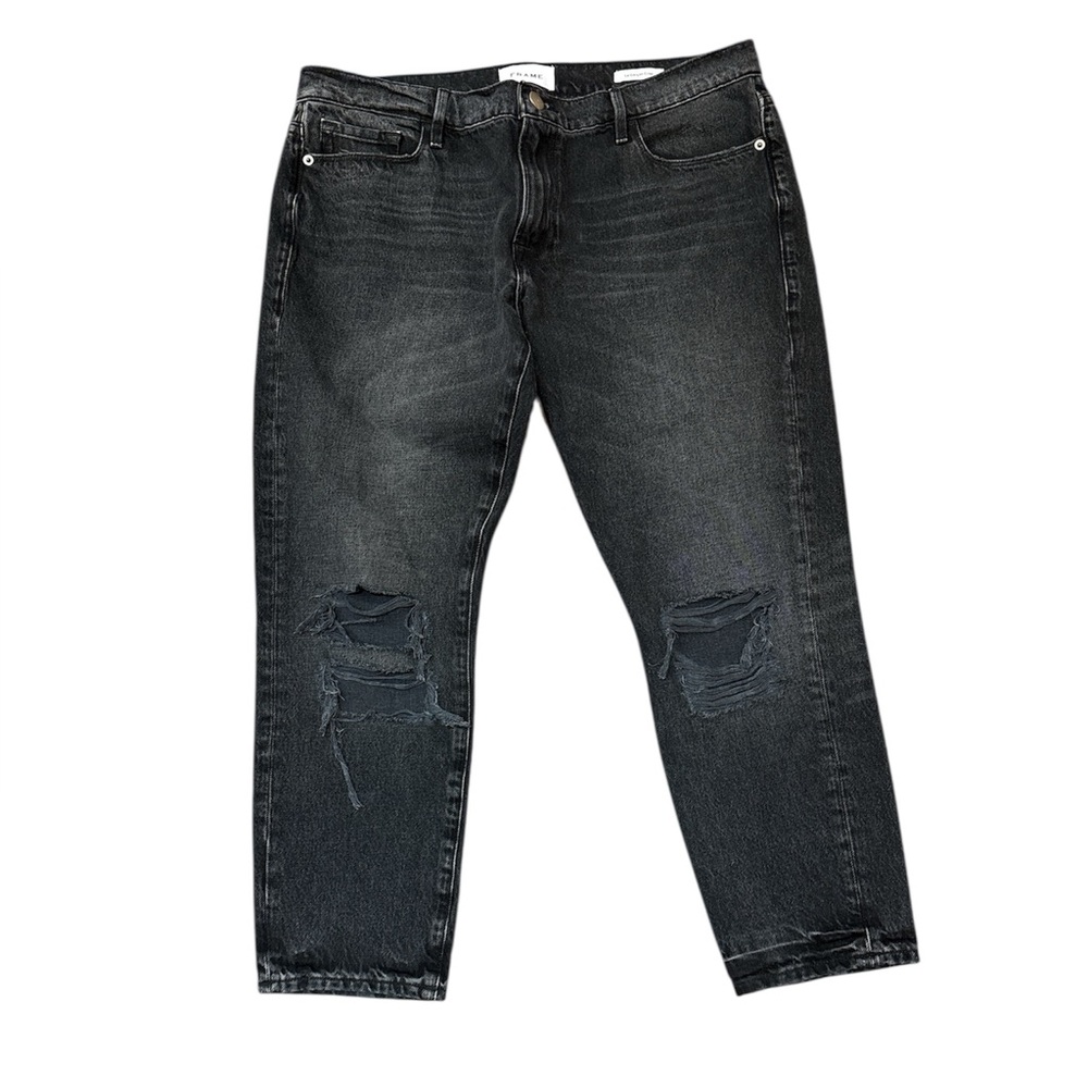 Frame Women's Distressed Black Jeans